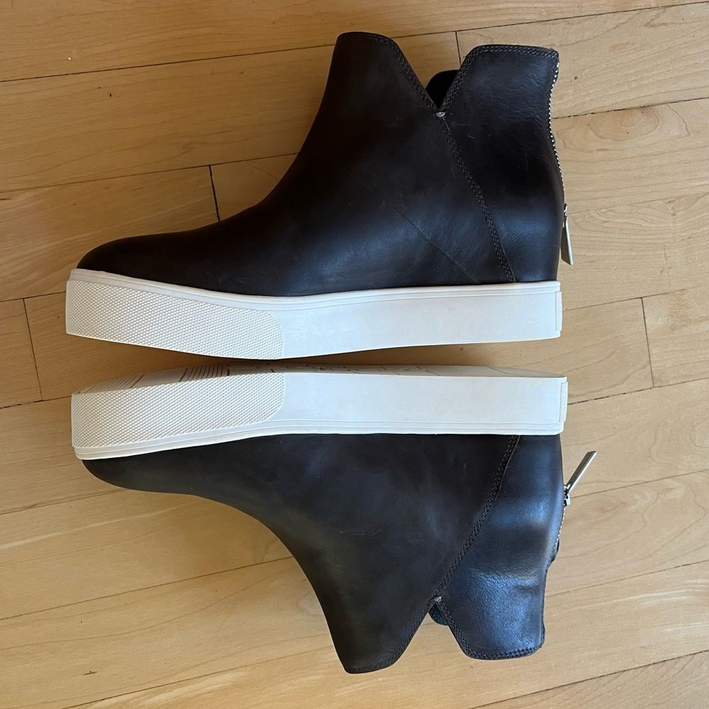 J/Slides Shea Sneaker Boot In Espresso Black Leat… - image 5